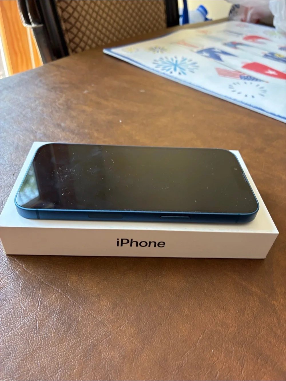 Apple iPhone Blue with Black Front
